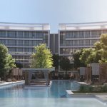 حمامات سباحة بكمبوند ليك فرونت